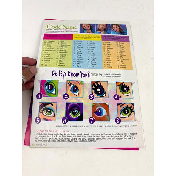 Vintage Official Lisa Frank Spring 2001 Edition Fan Magazine Rare - Picture 6 of 7